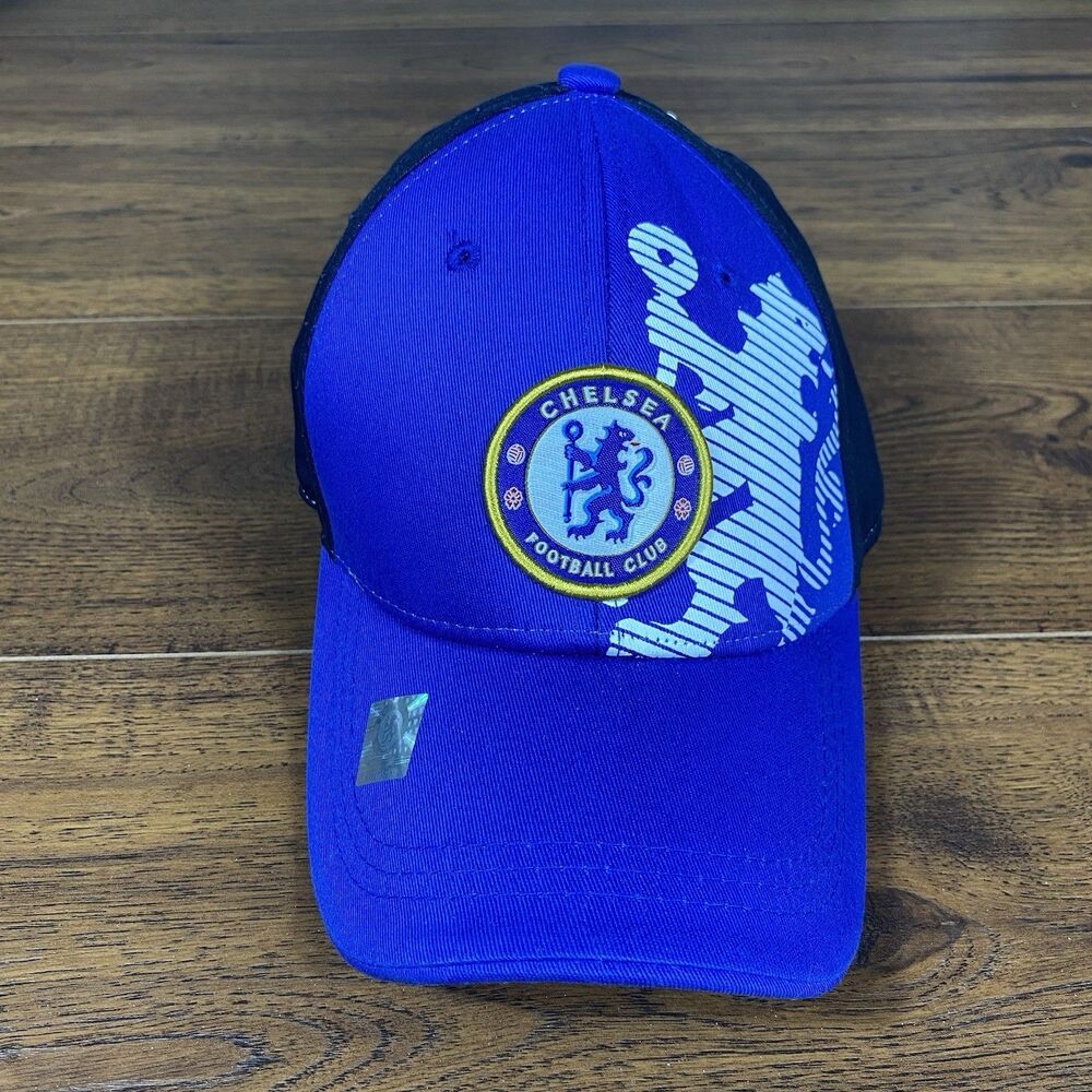 Chelsea FC Official Soccer Cap Hat Curved Bill Fitted Blue Rhinoxgroup C3H01 NWT